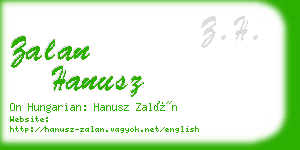 zalan hanusz business card